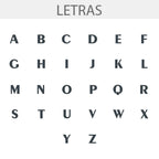 Anel de Letra Quadrado Feminino em Prata 950
