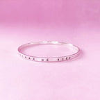 Bracelete com Frase Personalizada em Prata 950