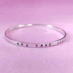Bracelete com Frase Personalizada em Prata 950