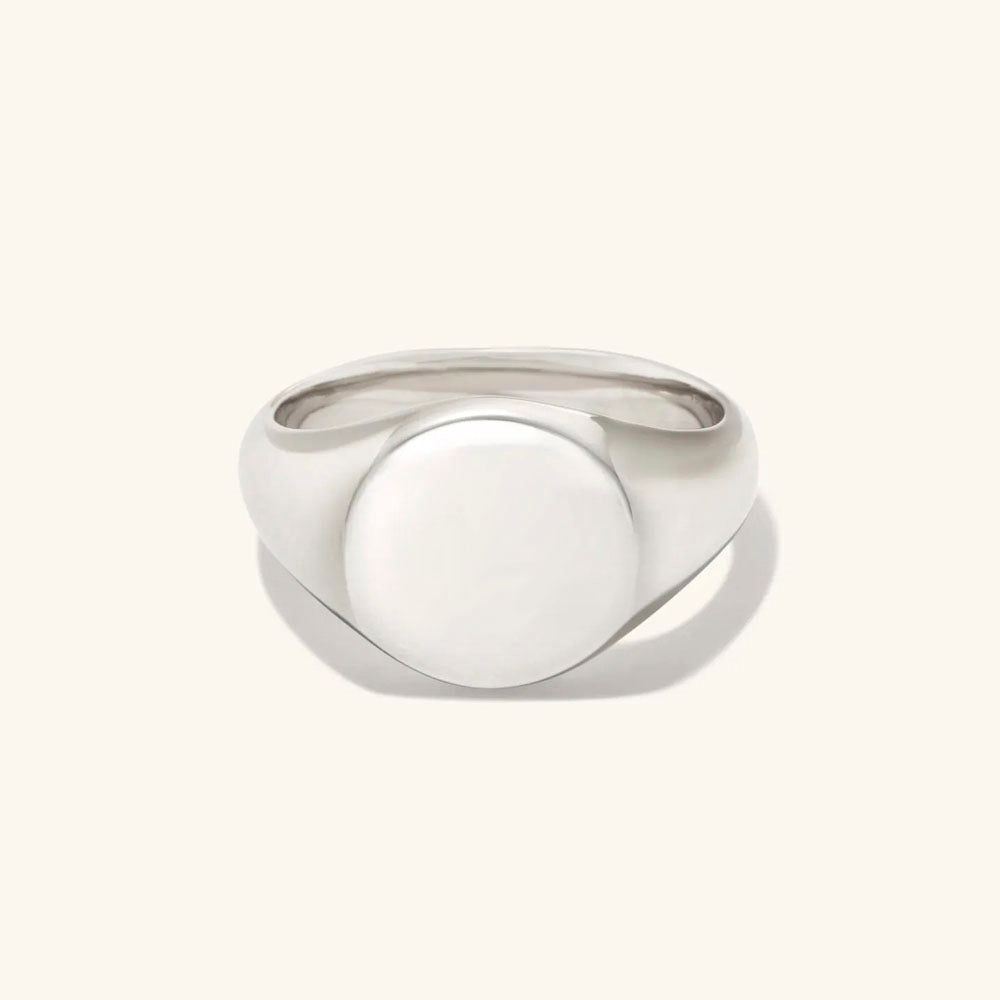 Anel Grande para Dedinho Chevalier Unisex em Prata 950