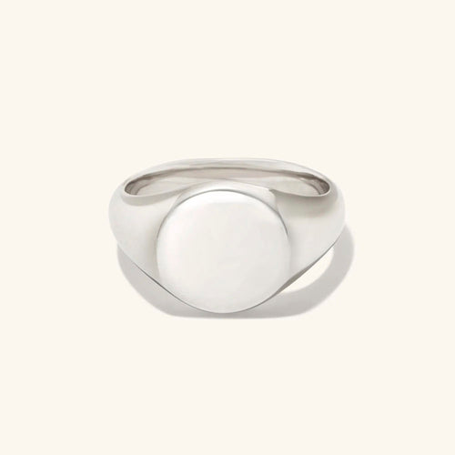 Anel Grande para Dedinho Chevalier Unisex em Prata 950