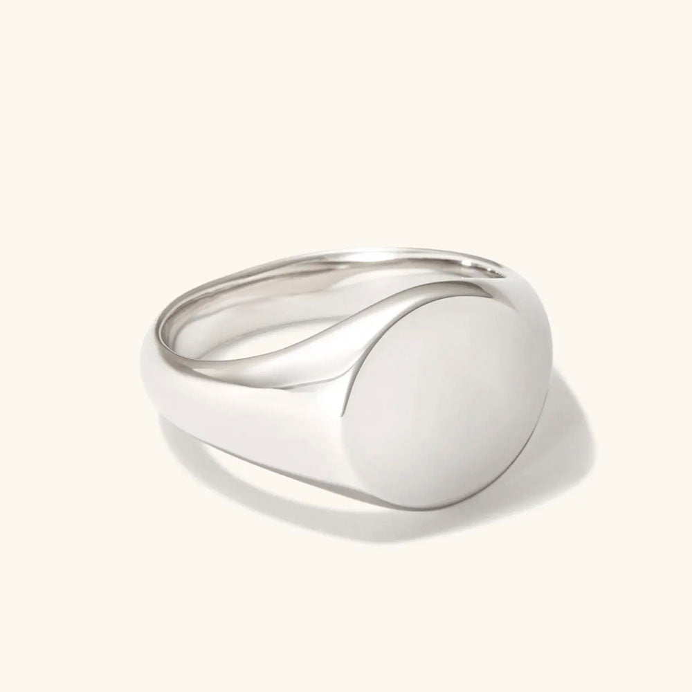 Anel Grande para Dedinho Chevalier Unisex em Prata 950