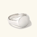 Anel Grande para Dedinho Chevalier Unisex em Prata 950