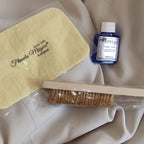 Kit Limpa Joias de Prata Escova de Latao Flanela Magica Monzi