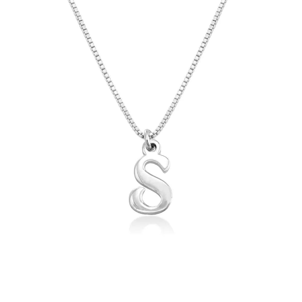 Correntinha Delicada com Letra Inicial do Nome em Prata 925