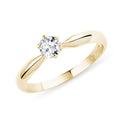 Anel de Ouro 18k 750 Feminino Solitário 6 Garras