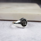 Anel Masculino com Símbolo Signo em Prata 950