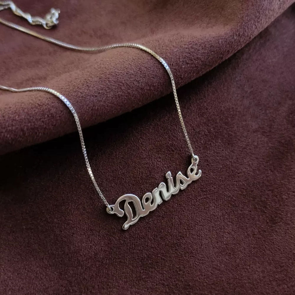Colar de Prata 925 com Nome Personalizado