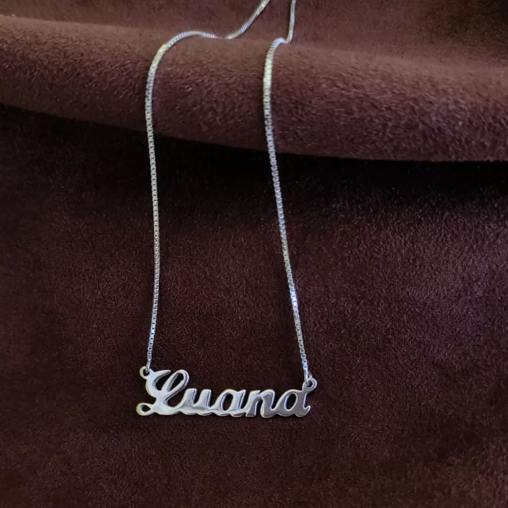 Colar de Prata 925 com Nome Personalizado