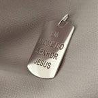 Cordao com Pingente Masculino Placa Personalizado em Prata 925