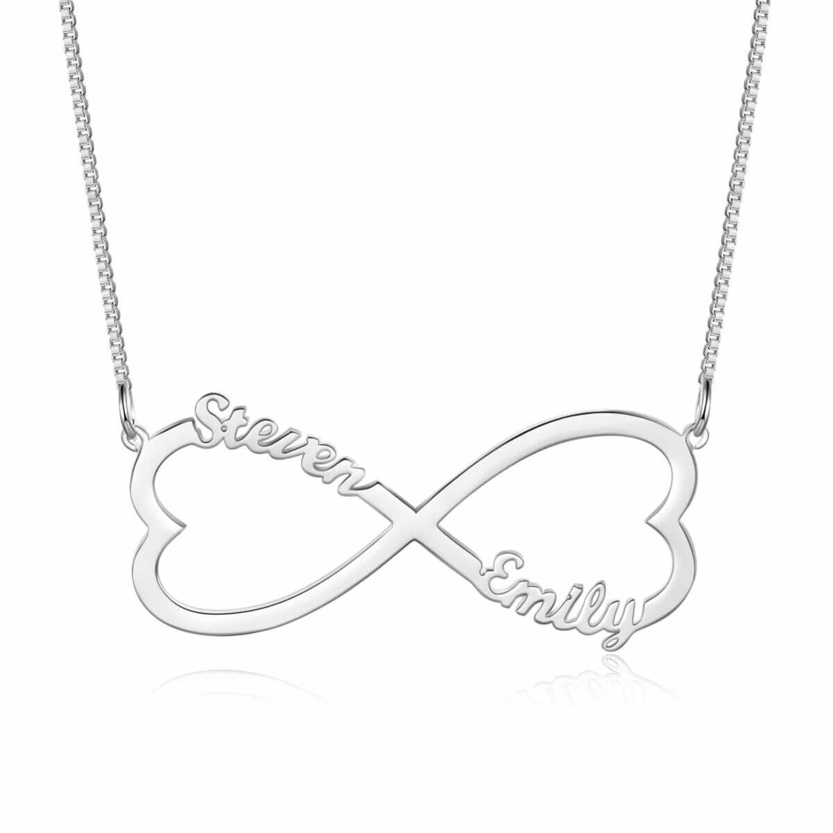 Colar Infinito com Nome Personalizado em Prata 925