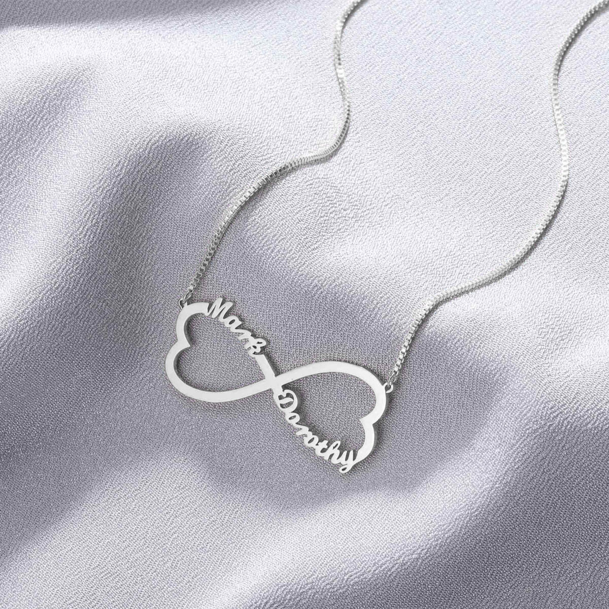 Colar Infinito com Nome Personalizado em Prata 925