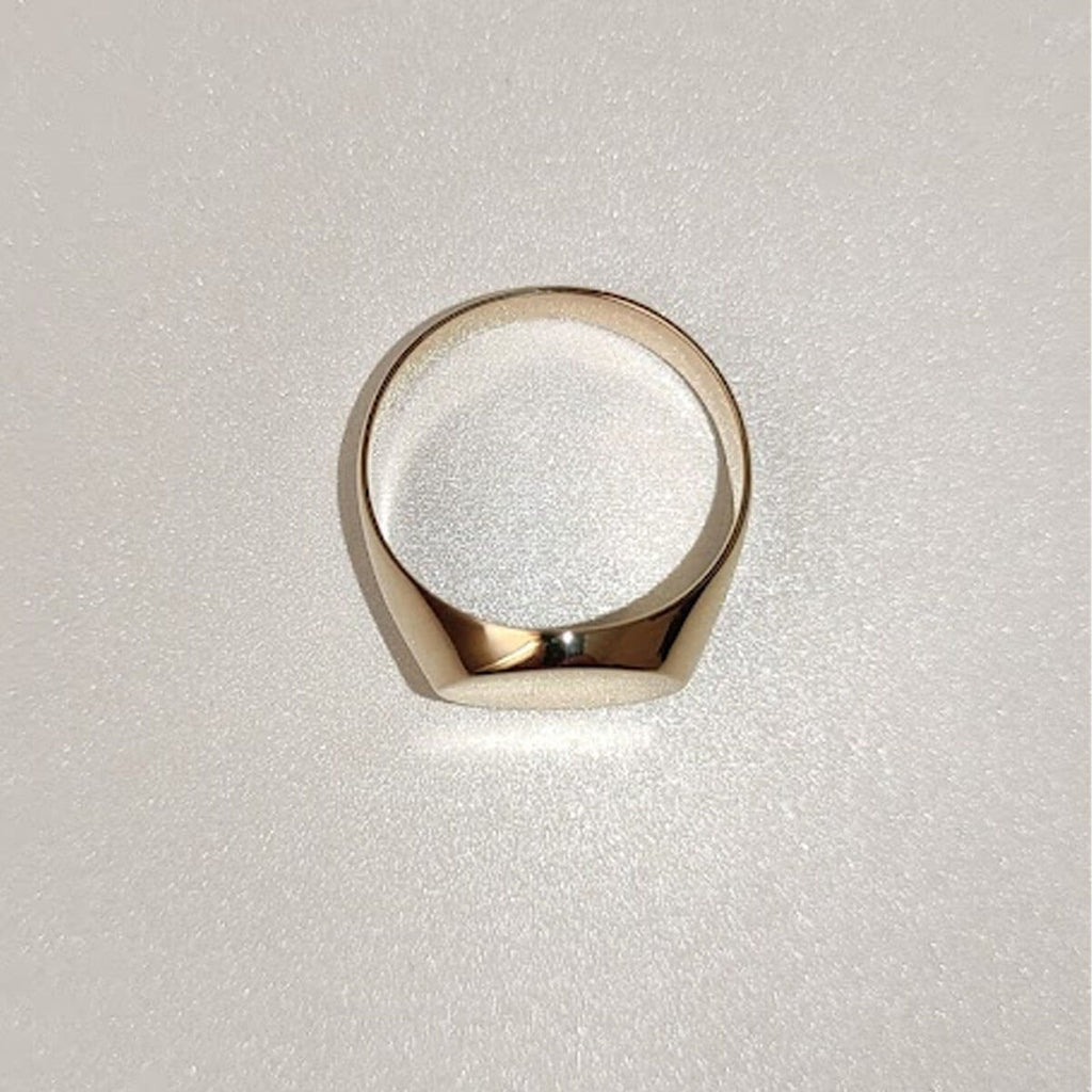 Anel Chevalier Sinete Joia Ouro Amarelo Legitimo 18k 750