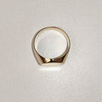 Anel Chevalier Sinete Joia Ouro Amarelo Legitimo 18k 750