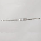 Pulseira Masculina Chapa com Nome Personalizado em Prata 925
