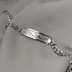 Pulseira Masculina Chapa com Nome Personalizado em Prata 925