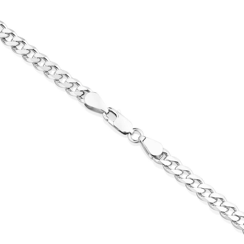 Corrente Grumet 5mm em Prata 925 de 70cm 16g