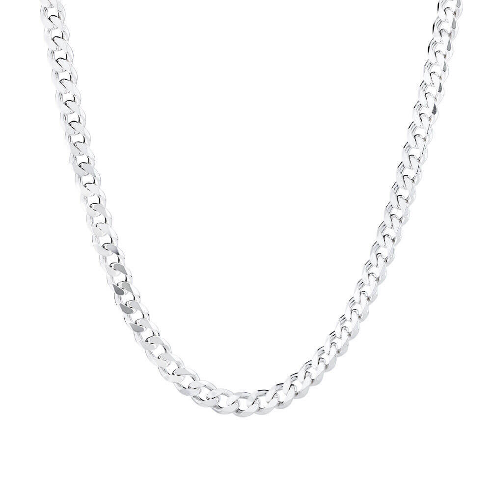 Corrente Grumet 5mm em Prata 925 de 70cm 16g