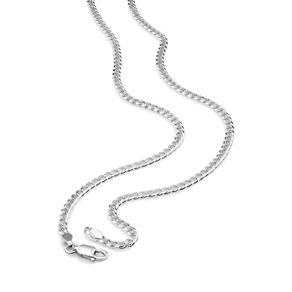 Corrente Masculina Elo Grumet 3mm em Prata 925 60cm