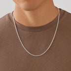 Corrente Masculina Elo Grumet 3mm em Prata 925 60cm