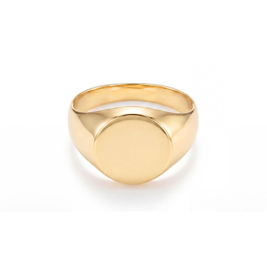 Anel Chevalier Sinete Joia Ouro Amarelo Legitimo 18k 750