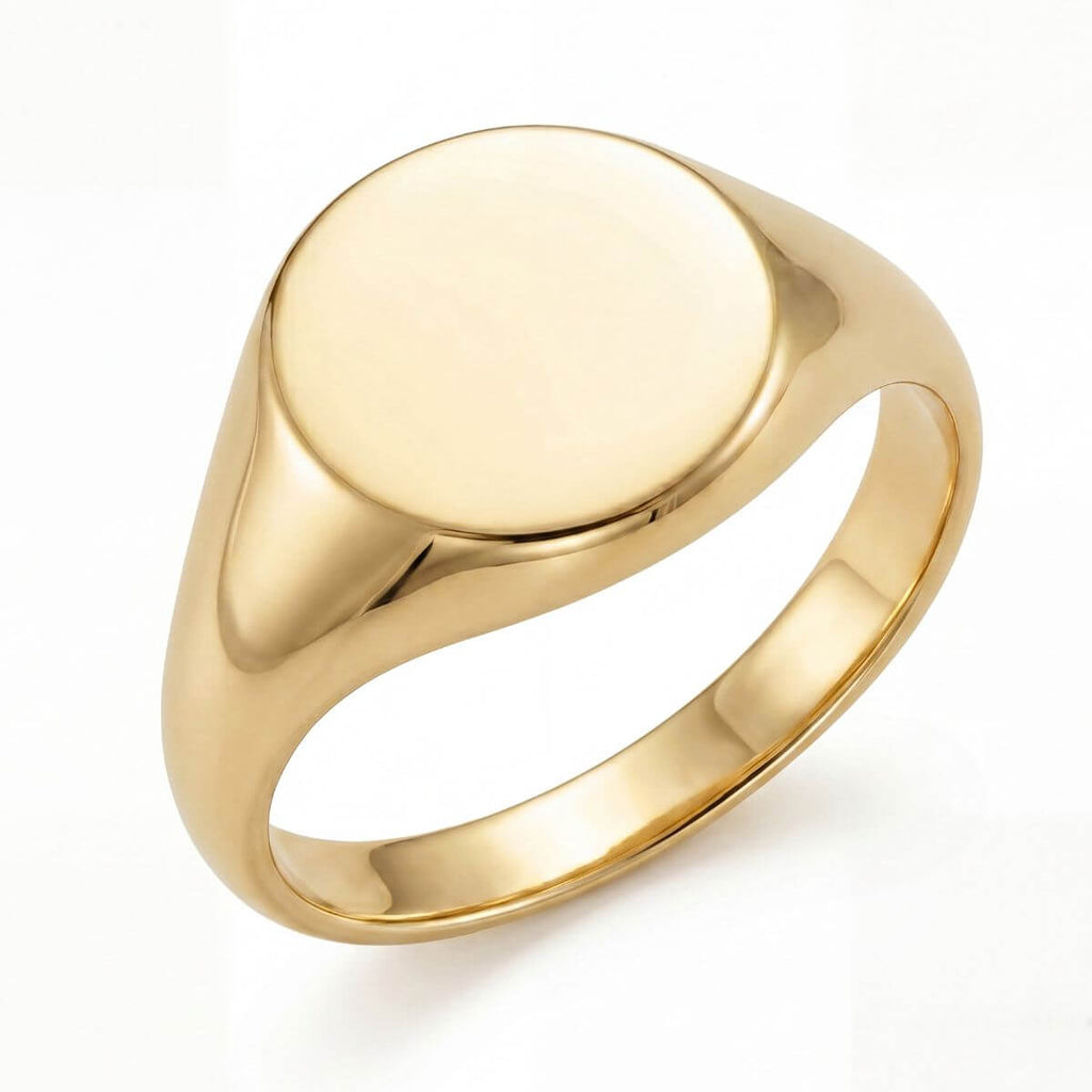 Anel Chevalier Sinete Joia Ouro Amarelo Legitimo 18k 750