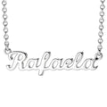 Corrente Portuguesa com Nome Personalizado em Prata