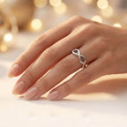 Anel de Prata 950 Simbolo Infinito Feminino Presente