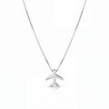 Colar Avião Feminino Delicado em Prata 925