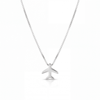 Colar Avião Feminino Delicado em Prata 925