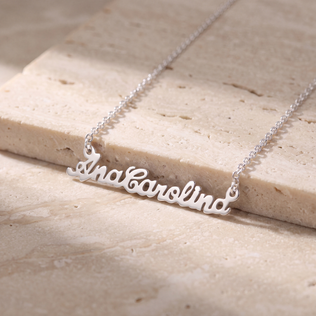 Colar com Nome Manuscrito Personalizado em Prata 925