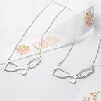 Colar Estetoscópio com Nome Personalizado em Prata 925