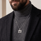 Colar Masculino com Número Personalizado Prata 950
