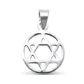 Medalha Estrela de Davi Grande Prata