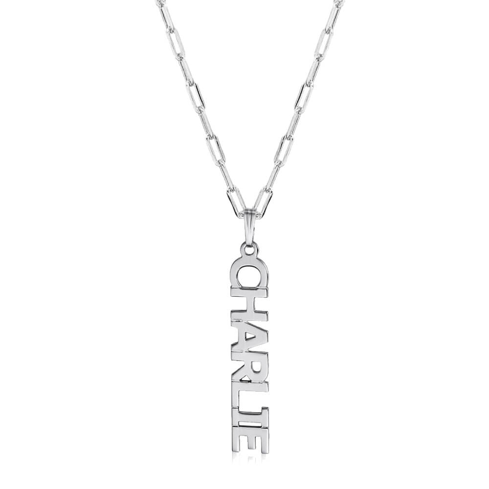 Colar com Nome Masculino Personalizado Prata