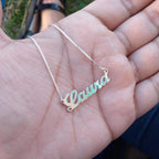 Colar com Nome Laura em Prata 925