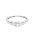 Anel Eleganc em Prata 950 com Pedra 4 mm