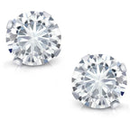 Brinco Ponto de Luz Prata 950 Zirconia Redonda 6 mm