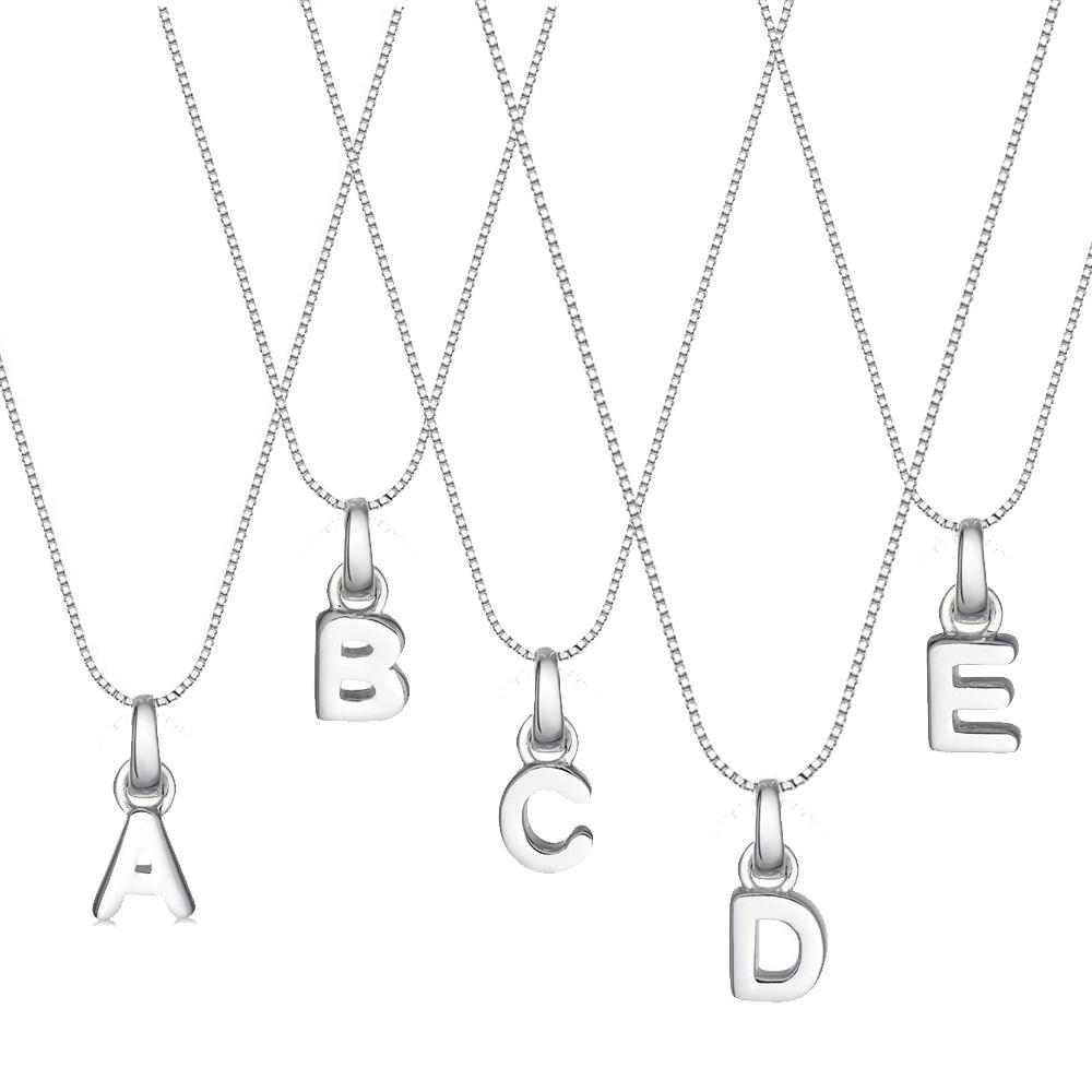 Colar com Letra Inicial Prata 950
