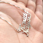 Colar com Nome Composto Personalizado Prata 925