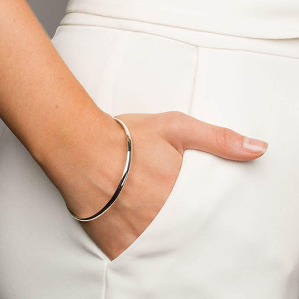 Bracelete de Prata Feminina Fina em Prata 950