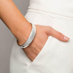 Bracelete de Prata Largo em Prata 950