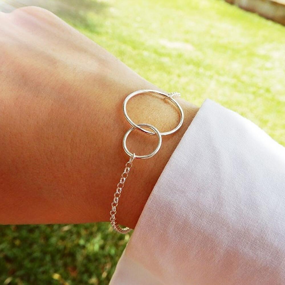 Pulseira Círculos em Prata 925