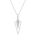 Colar com Pingente de Triangulo em Prata 950