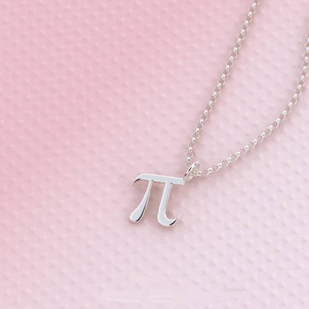 Colar PI Matemática em Prata 950