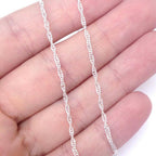 Corrente Singapura 40 cm Gargantilha em Prata de Lei 925