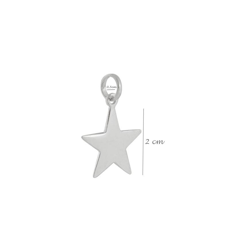Colar com Pingente Estrela em Prata 925