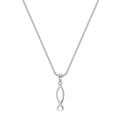 Colar Simbolo Cristão Feminino em Prata 925