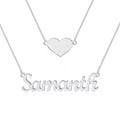 Colar Nome Personalizado com Coração Prata 925