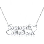 Colar Nome Namorados Personalizado Prata 925